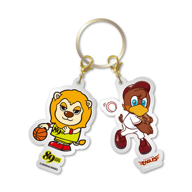 仙台89ERS×楽天イーグルス コラボアクリルキーホルダー 2025-26(ティナ×クラッチ)